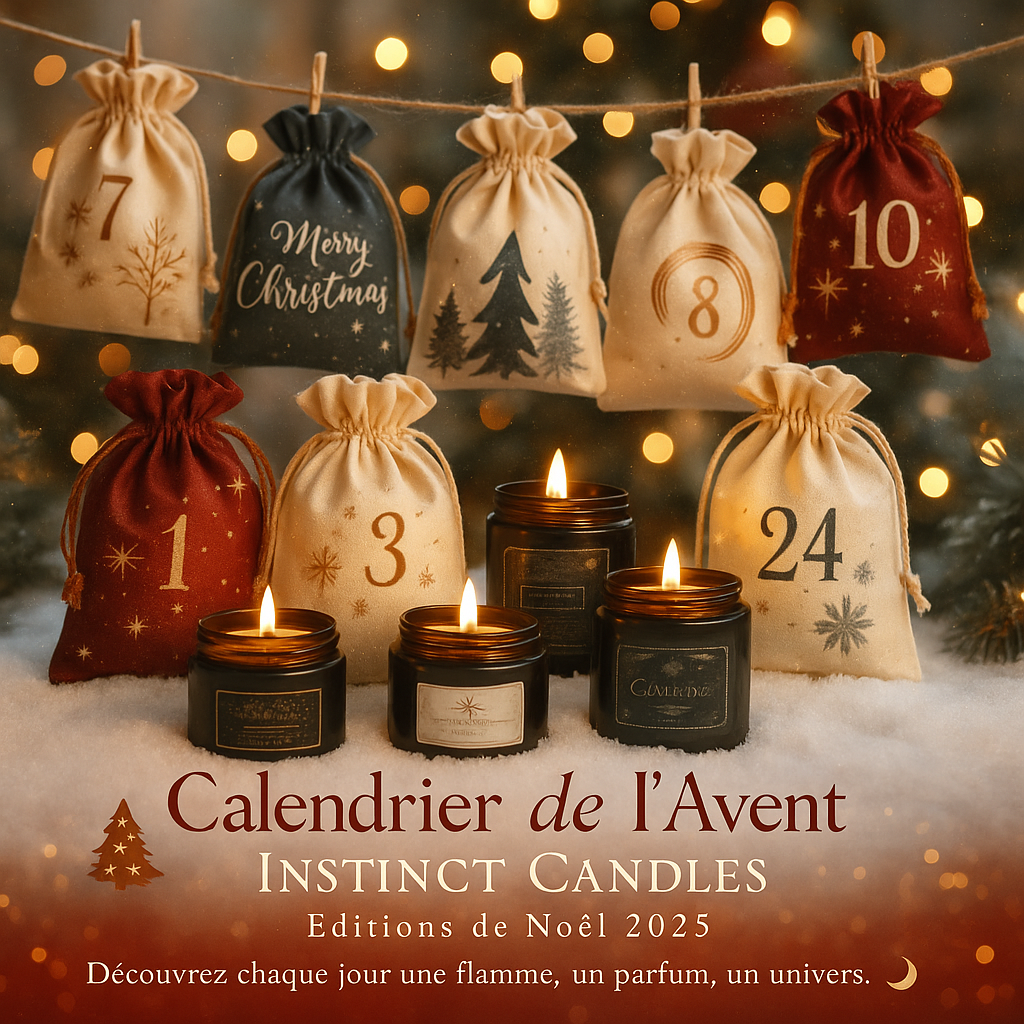 🎁 Calendrier de l’Avent Instinct Candles – L’Art des Flammes Mystères